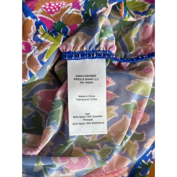 Veronica Beard Tazmin Ruched Floral Mesh Top NWT Size 8 Multicolor Retail $298 - Picture 7 of 7